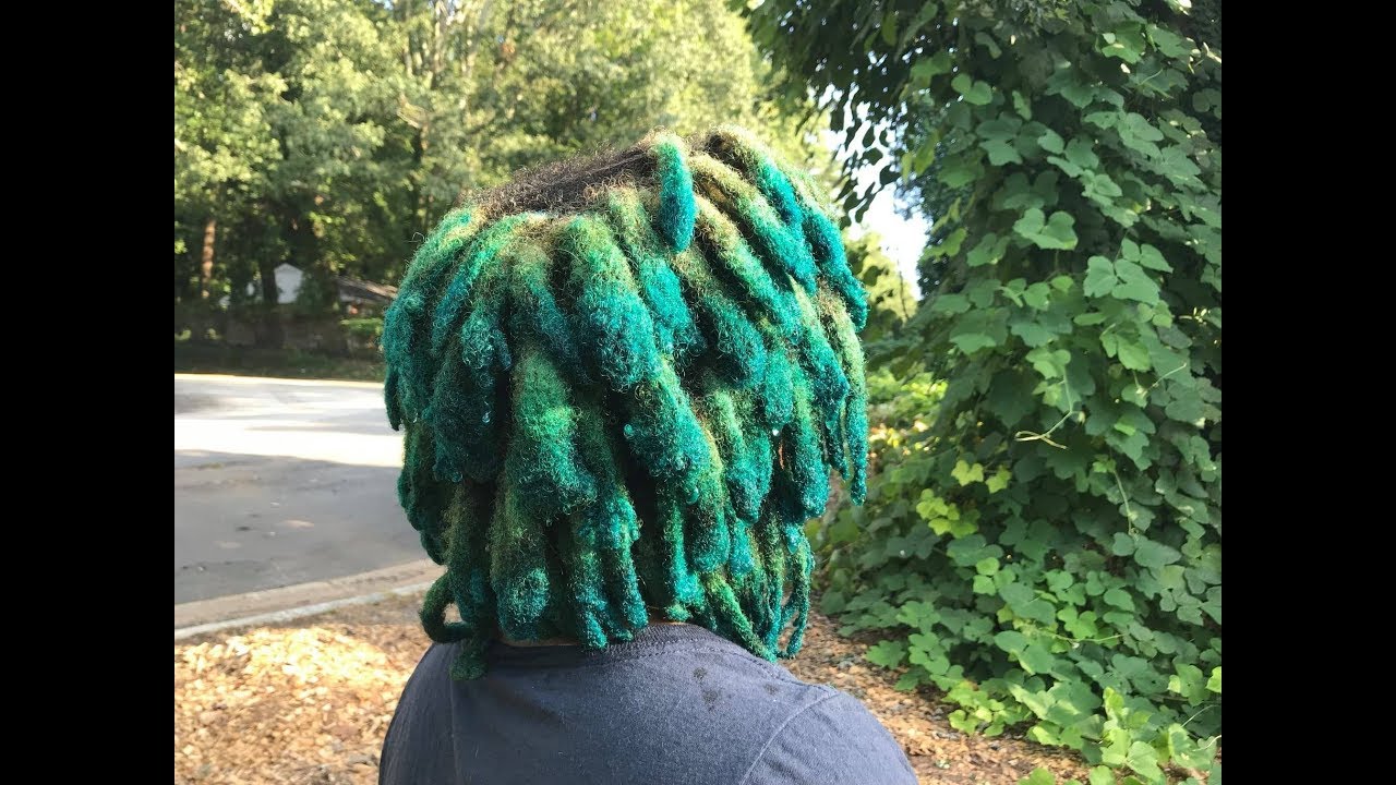 Freeform Locs: How I color my hair & Arctic Fox color review - YouTube