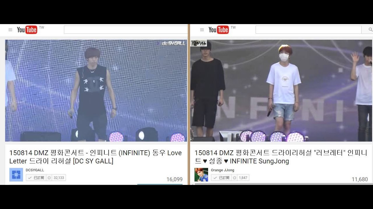 150814 DONGWOO sing woohyun's part- love letter