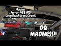 iRacing - Ferrari 488 GT3 @ New Long Beach Street Circuit - Ferrari 488 GT3 Race #1 (DQ Madness!!!)