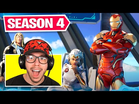 New *SEASON 4* BATTLE PASS in Fortnite! (IRON MAN)