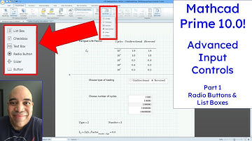Mathcad Prime 10.0 - Advanced Input Controls - Radio Buttons and List Boxes