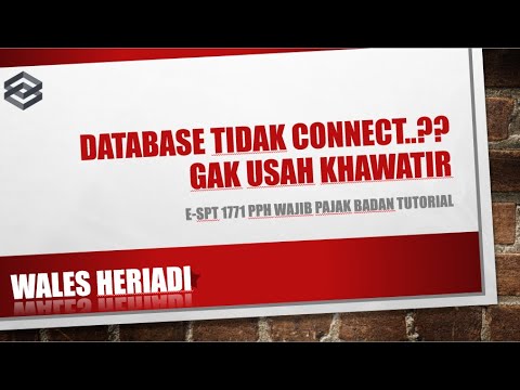 PPh Badan#2 - Cara Menambah Database di e-SPT 1771-2010 (SPT tahunan Badan)