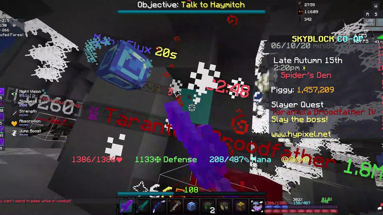 Getting Spider Slayer  6 + Testing Out Thick Scorpion Foil!!! (Hypixel Skyblock) Ep. 10