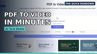Turn Any PDF Into a Video With AI (Free Tool Demo)