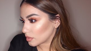 Orange Blown Out Smokey eye Ft. Morphe 350 Palette | Semi Talk Through