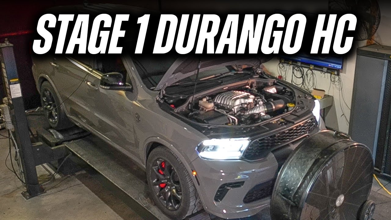 Stage 1 Dodge Durango Hellcat on #HHPracing Dyno - YouTube