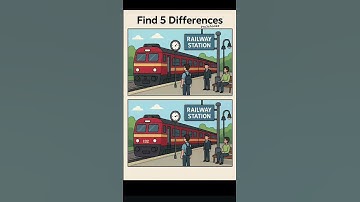 🔍 Find 5 Differences Challenge!Only 1% can spot all the differences 👀🔥Can YOU do it? #braintest