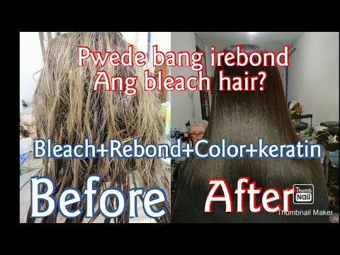 You can now Rebond Bleached Hair with Tokio de Sinka Rebonding