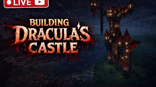 🔴 Building Dracula’s Castle in Minecraft (LIVE) Day 2 (Portrait)