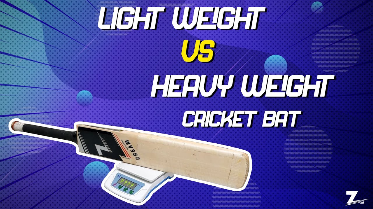 Light Cricket Bat or Heavy Bat? Shot Comparison YouTube