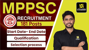 MPPSC-werving 2023 | Aantal functies, geschiktheid en volledige details Door Khemendra Sir