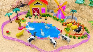 Minutes Satisfying Build Creative Countryside Farm Diorama - Cattle Farm - Barnyard Animal