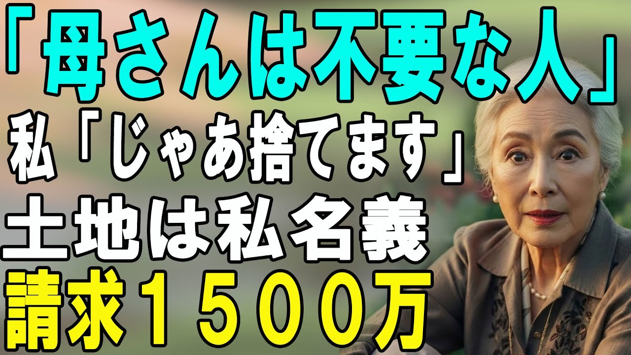 長男嫁「ババアは不要。邪魔だから消えて」私「分かった」→ 黙って家を出た結果、翌日息子夫婦が絶望のどん底へ…【シニアライフ】【60代以上の方へ】