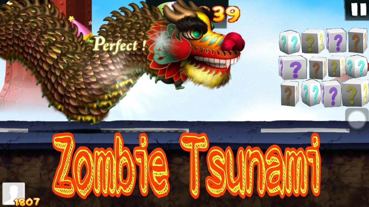 Zombie Tsunami Reach the tunnel with the number 7 \_/ YouTube
