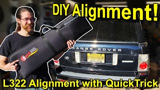 DIY L322 ALIGNMENT! - Using a QuickTrick Wheel Alignment Kit on my Supercharged Range Rover Profile