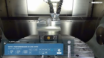 Steel machining “Ready to Perform”: EXPK1 Performmaker Z5 2XD AFPX End Mill Cutter in Action