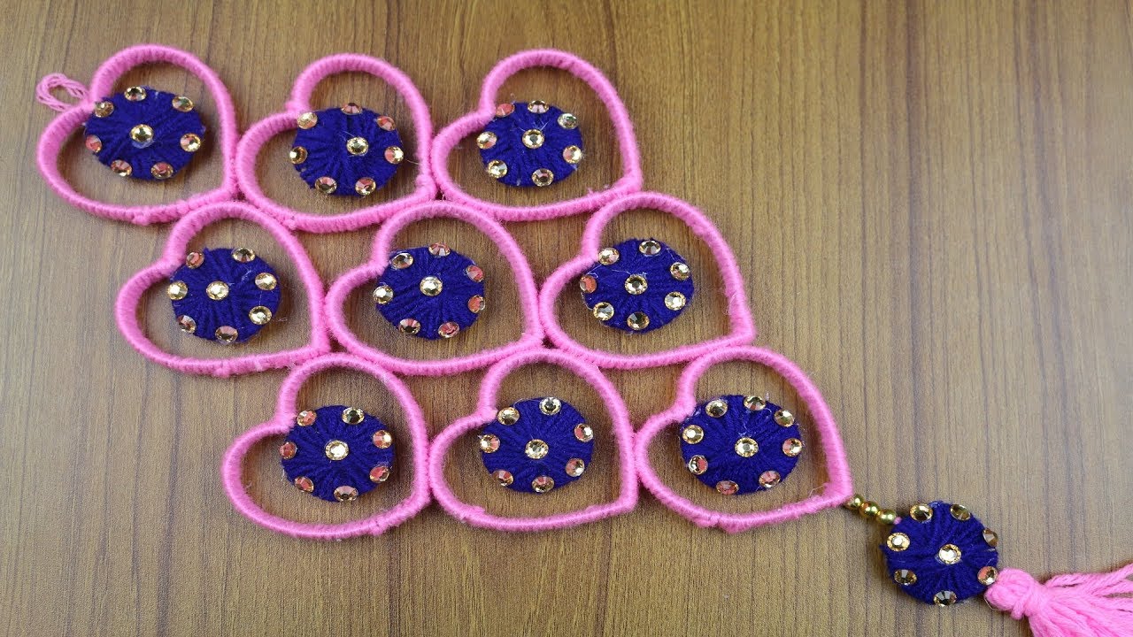 Amazing woolen design - Woolen craft idea - Best reuse ideas- Best out of waste - Door hanging ideas