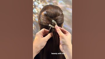 Cách búi tóc nửa đầu với kẹp dịu dàng như Đàm Tùng Vận #tansongyun #damtungvan #beautywithstar