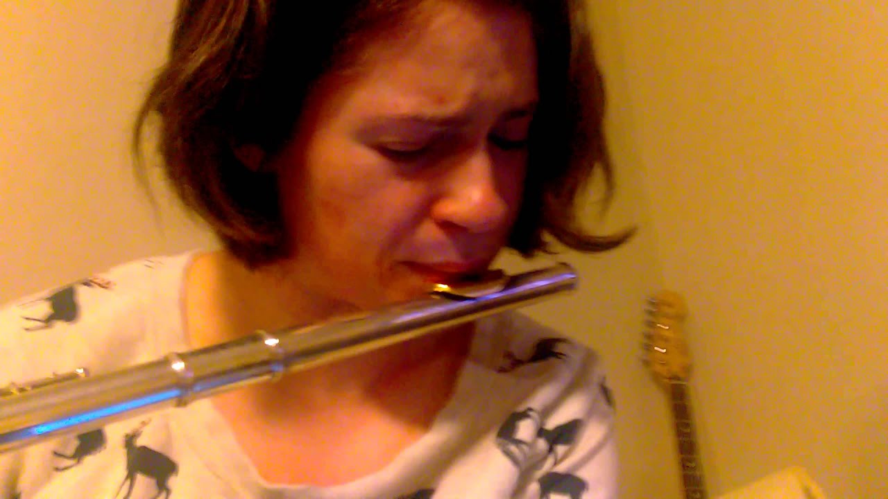 Crying flute girl. WVU YouTube
