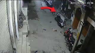 Ghost Trying to Drive Bike caught in cctv camera || Gost Bike