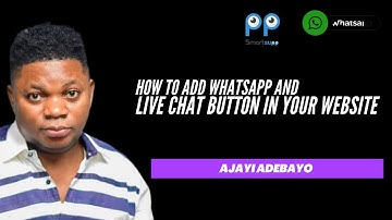 How to add whatsapp and live chat button in your website