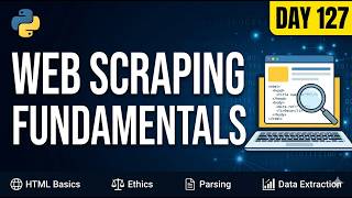 Web Scraping Fundamentals with Python | HTML, Parsing & Data Extraction | Python Programming Day 127
