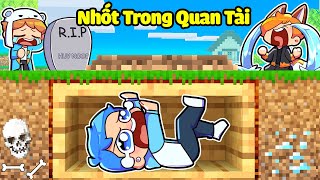 HUY NOOB BỊ NHỐT TRONG QUAN TÀI TRONG MINECRAFT*HUY NOOB TÌM CÁCH THOÁT RA KHỎI QUAN TÀI⚰️🥶