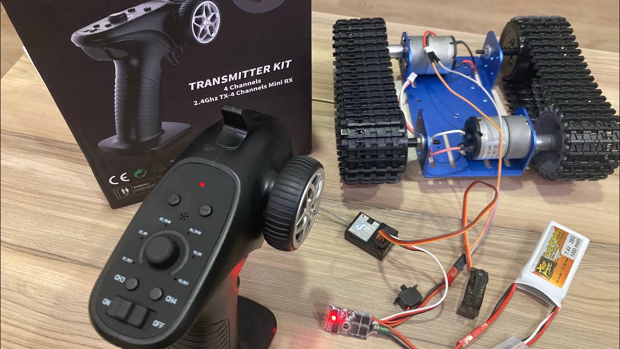 วิธีต่อใช้งาน | GA-4H-TX Transmitter Kit RC 2.4Ghz TX-4 & ESC RC 30A | งบไม่ถึง 500 บาท