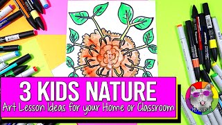 3 Kid's Nature Art Ideas & FREE Printable Scavenger Hunt!