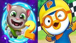 TALKING TOM GOLD RUN 2 TALKING TOM VS Pororo Penguin Run  Android iOS Gameplay screenshot 4