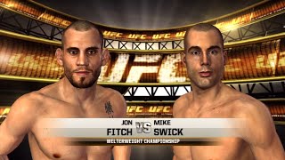 UFC Undisputed 2010 Gameplay Jon Fitch vs Mike Swick