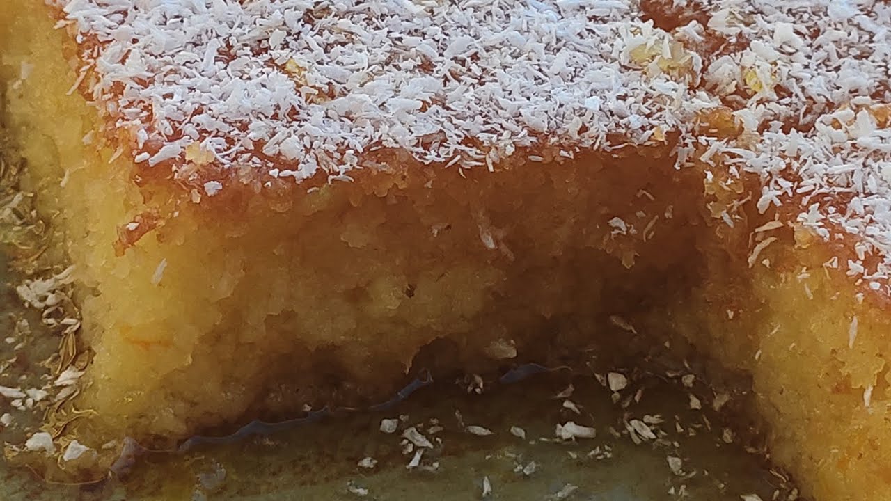 بسبوسة  جي من اروع مايكون طريقة سهلة مقادير مضبوطة والنتيجة 👌🍊🍋