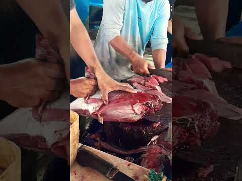 The Art of Filleting Tuna: #fishcutting #viralvidioshort #fish #fillet #fishing #seafood