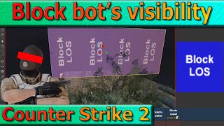 Fix bots see through the wall in Counter Strike 2 by using the Block_LOS texture, Source 2 NPC tut.