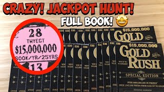 Crazy Jackpot Hunt! | $900 Full Book of the $30 Gold Rush with a $15,000,000 Top Prize