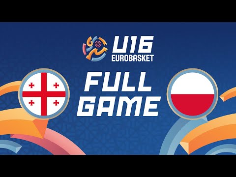 Group Phase | Georgia v Poland | Full Basketball Game | FIBA U16 EuroBasket 2024