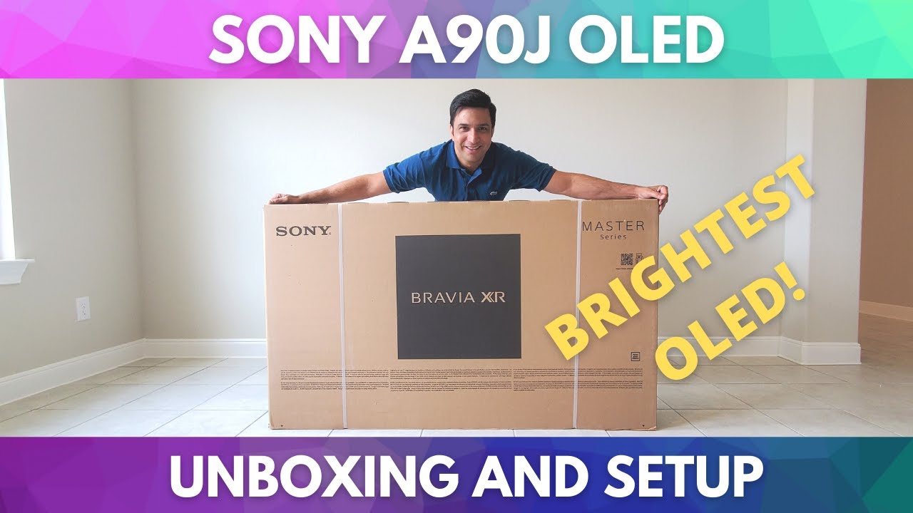 Sony A90J OLED TV Unboxing, Setup and First Impressions