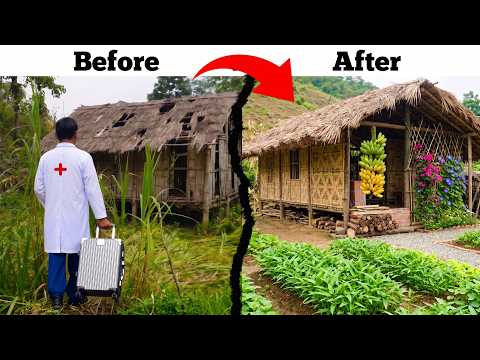 Video Starting From Zero at 60. Cleaning and Rebuilding the Abandoned House, Gardening