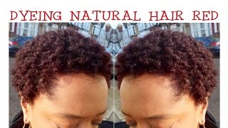 Dyeing my NATURAL HAIR red - feat. Schwarzkopf Live Colour XXL