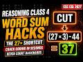 🚨 REASONING CLASS 4 | WORD SUM HACKS 🔥