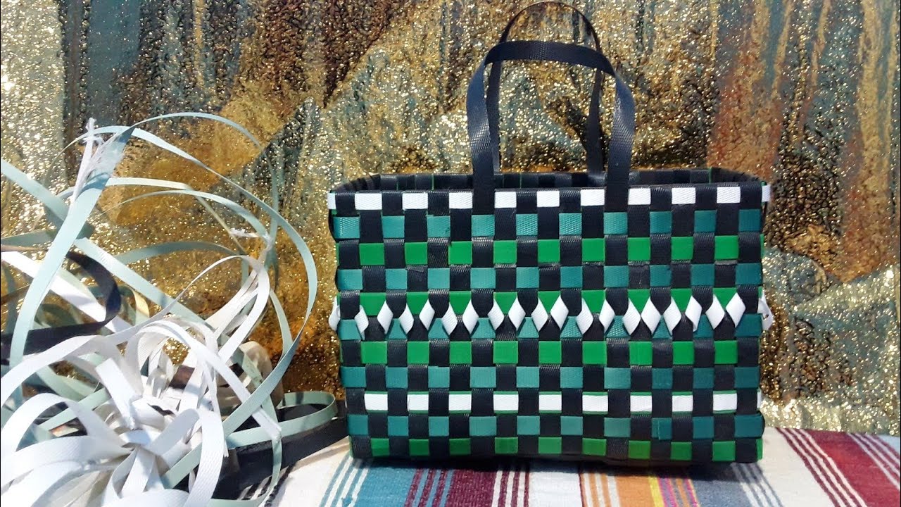 كيفية صنع السلات من الشرائط البلاستيكية #حرف_إبداعية