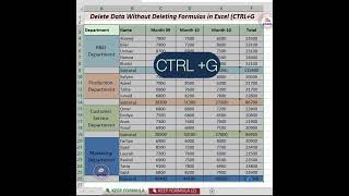 Clear Input Data, Keep All Formulas Intact in Excel