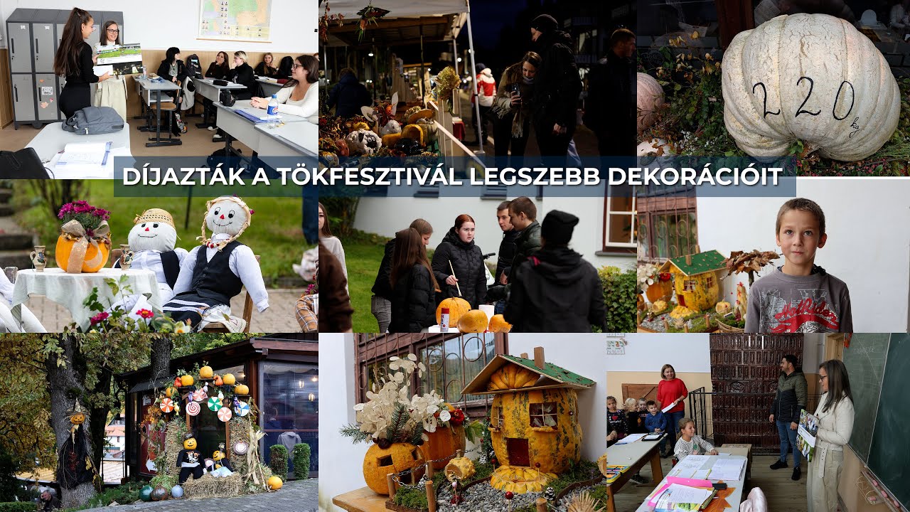 Díjazták a Tökfesztivál legszebb dekorációit