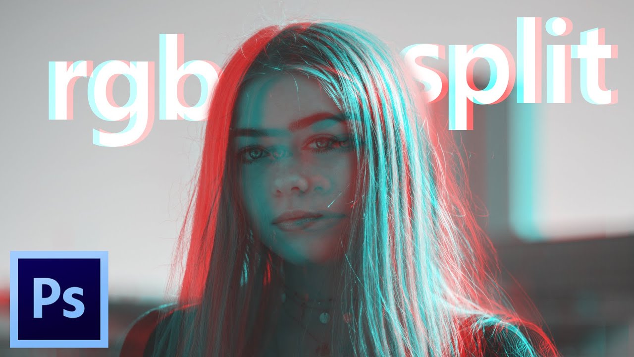 RGB Split Glitch Photo Effect in 4 Simple Steps - Easy Photoshop