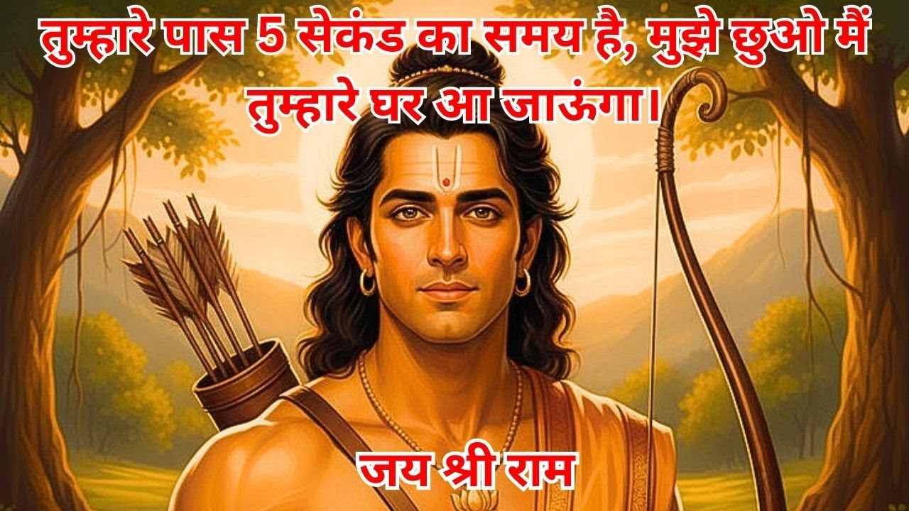 मैं अयोध्या से राम हूँ और आपको आशीर्वाद देने आपके घर आ रहा हूँ।#jai shree ram #ramayan #rammandir