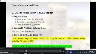 UK Tax Filing Workshop-24 June-26, (Part-3)- | বাংলায় UK Tax Filing শিখুন |