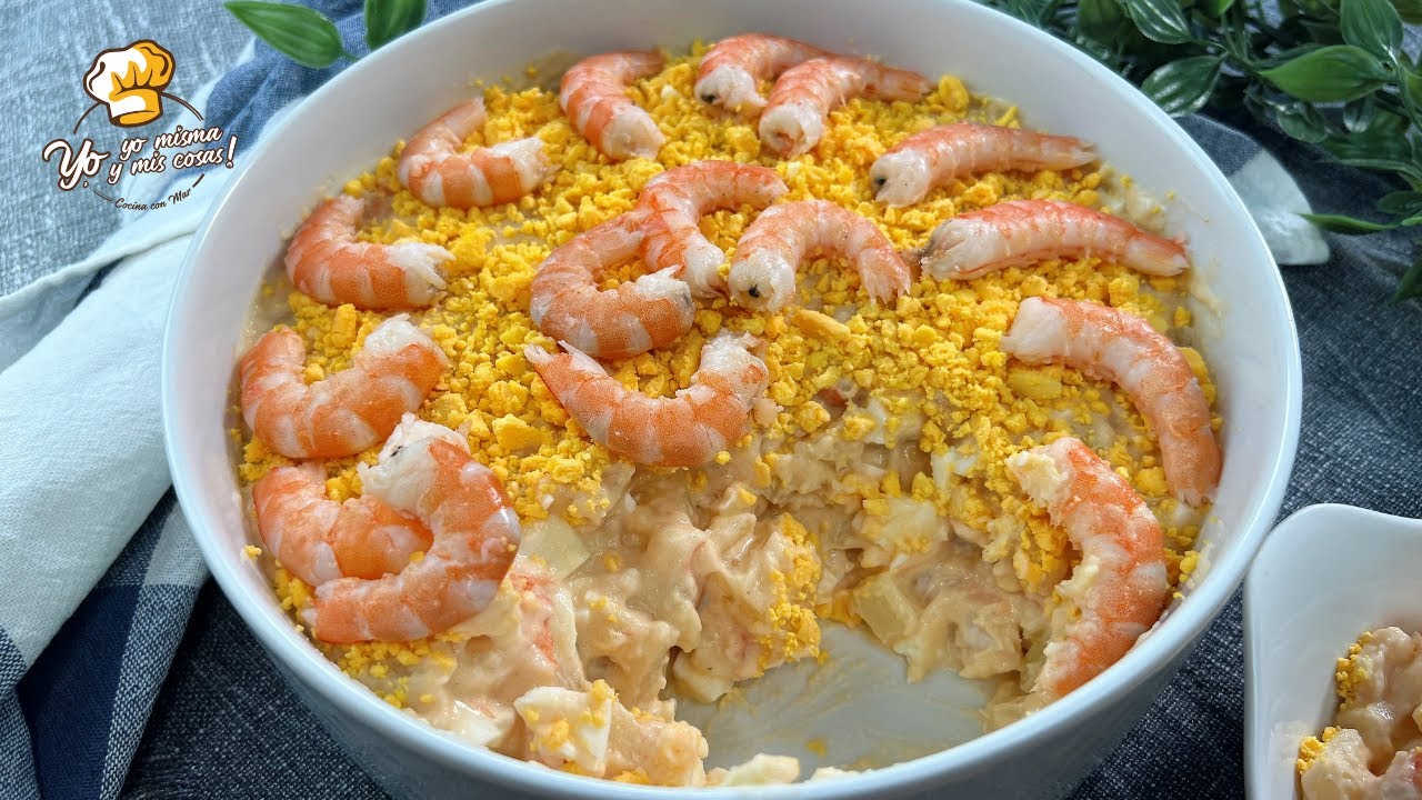 Cómo hacer ensaladilla de gambas