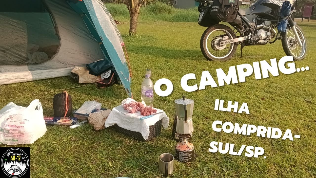 Tribos camping, Ilha Comprida/SP. Viagem de Teneré 250 ao extremo litoral sul de SP. EP-03