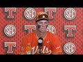 Josh Elander reacts to Tennessee baseball's loss to Arkansas in SEC Tournament
