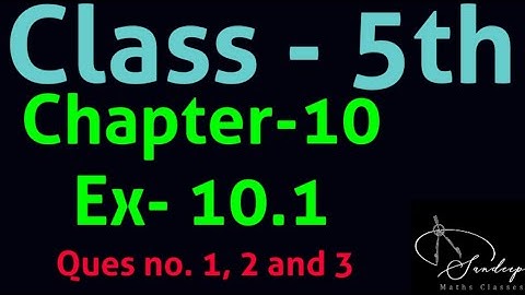Class-5th / Chapter-10/Data Handling/Ex-10.1/Ques no. 1,2and3.(PSEB  BOOK).